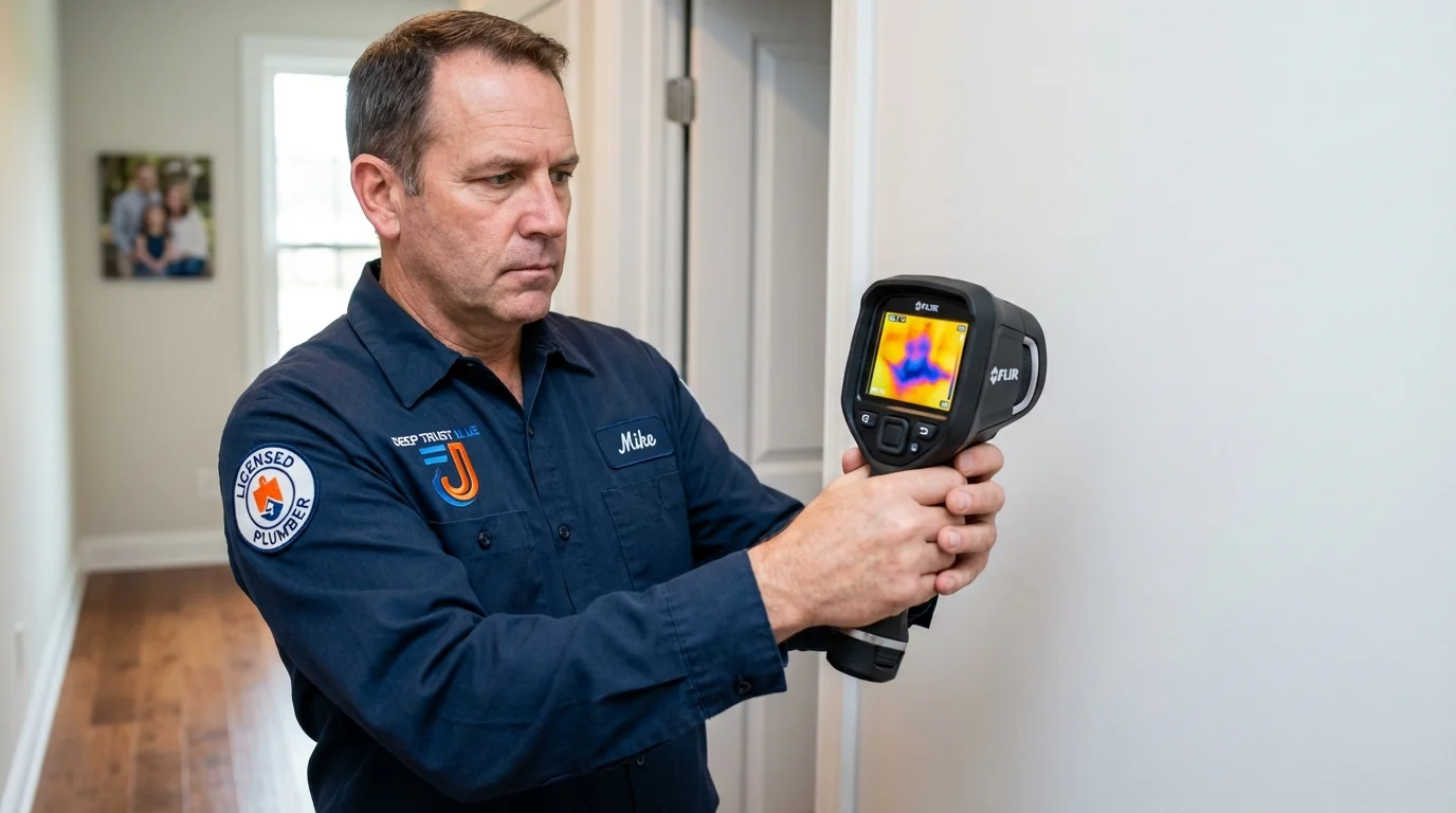 Thermal imaging leak detection by Johns Plumbing LLC in Oak View